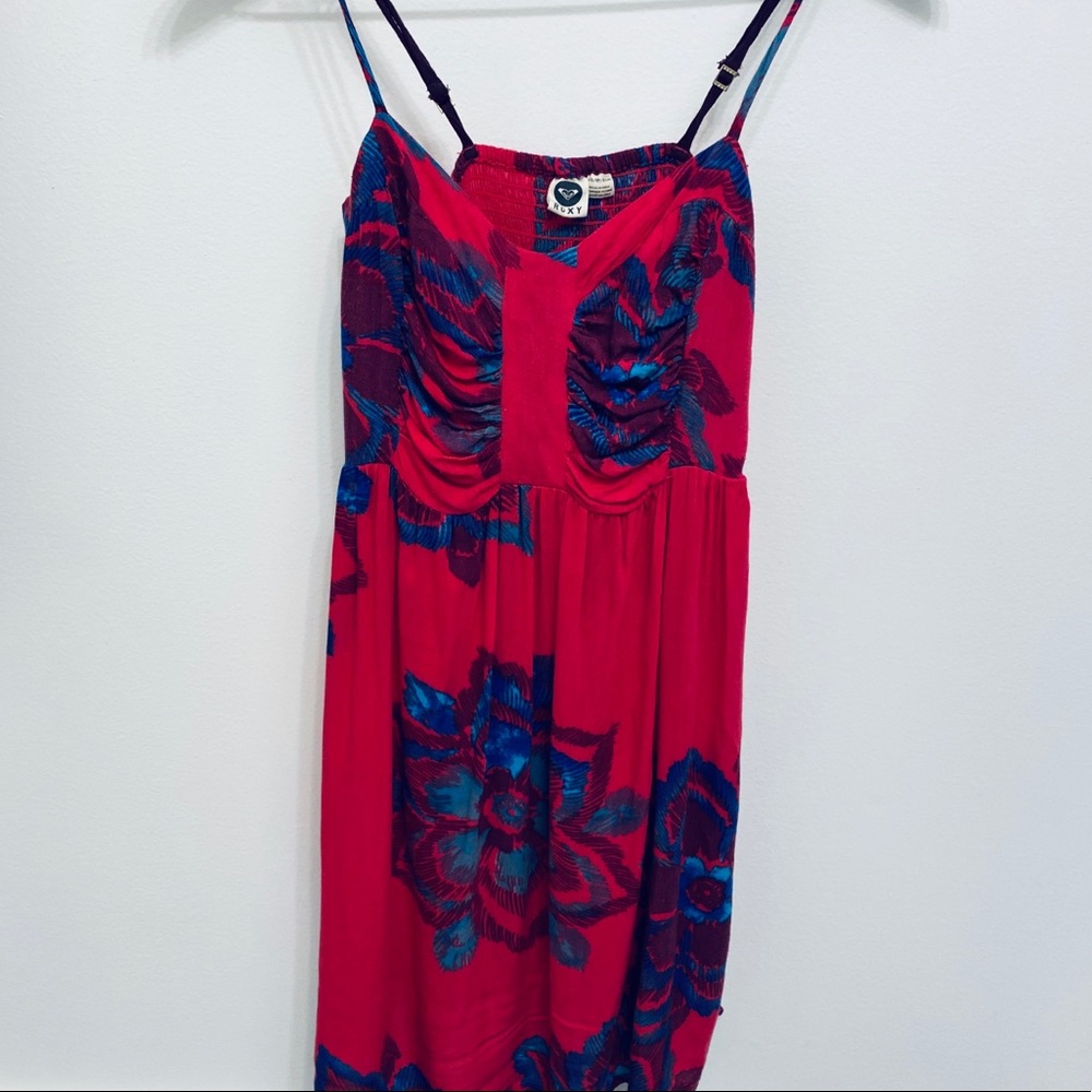 Roxy Pink Floral Sun Dress - Picture 2 of 11